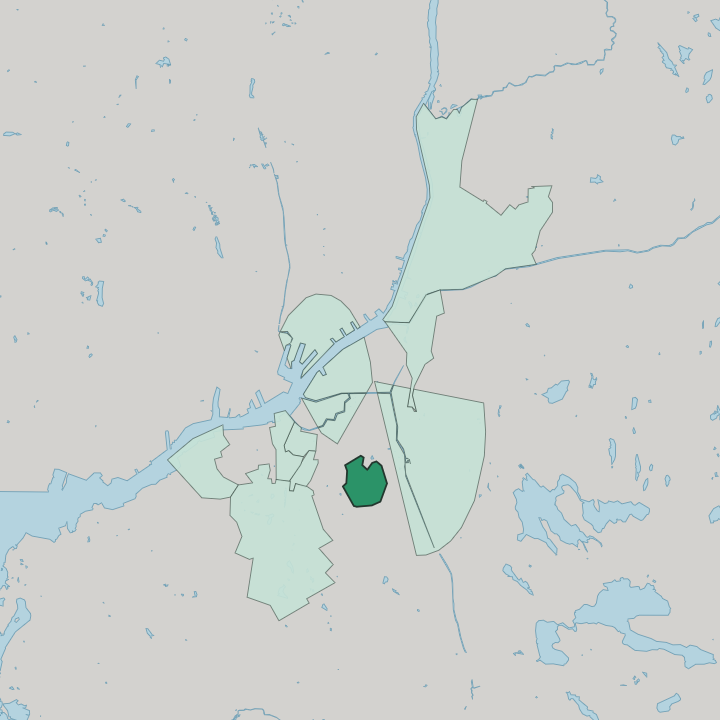 Map showing Johanneberg — In Gothenburg