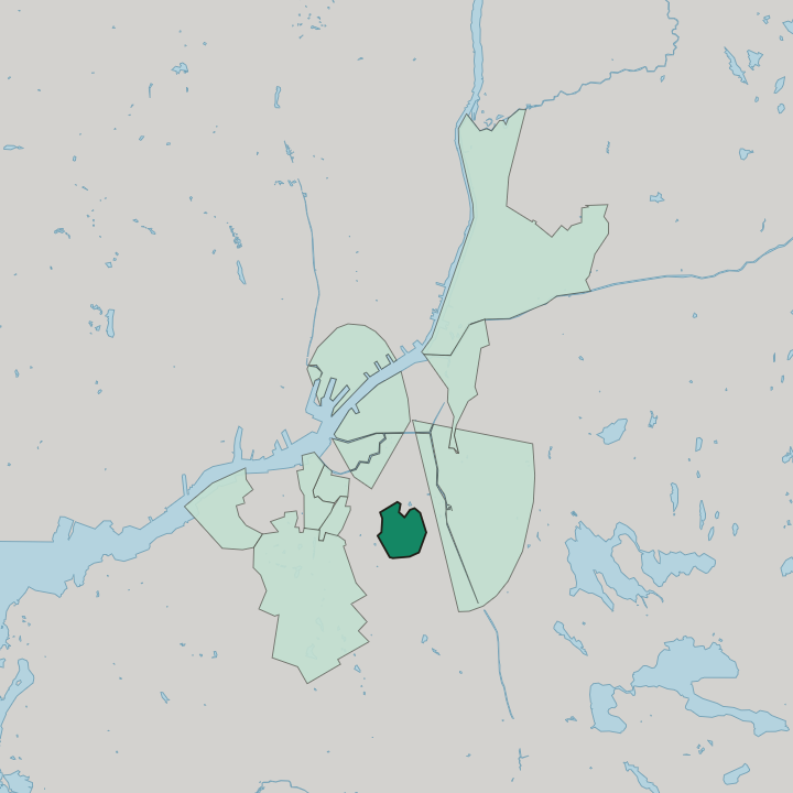 Map showing Johanneberg — In Gothenburg