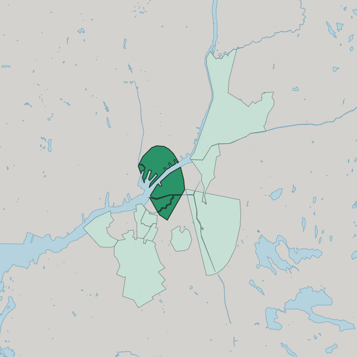 Map showing Nordstaden — In Gothenburg