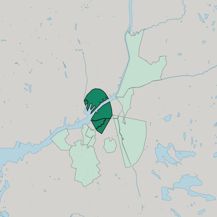 Map showing Nordstaden — In Gothenburg
