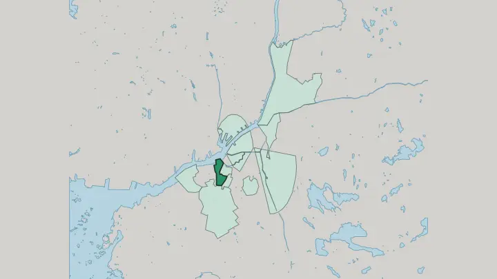Map of Olivedal in Gothenburg