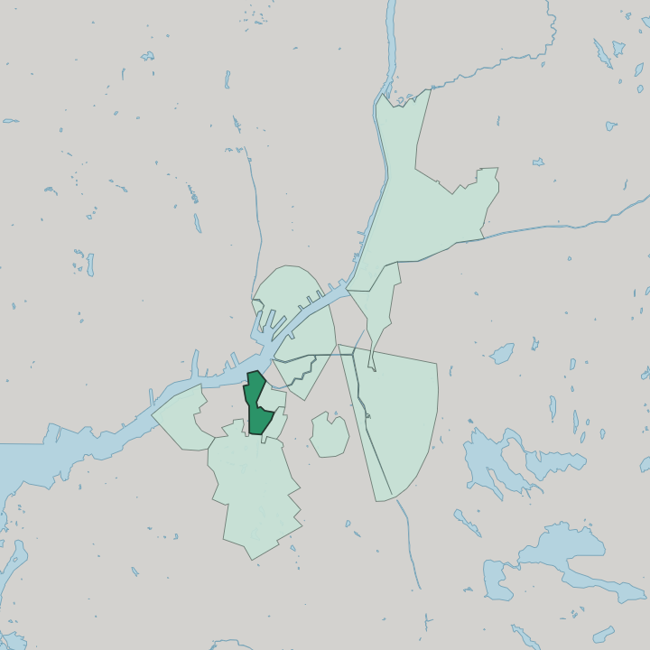 Map showing Olivedal — In Gothenburg