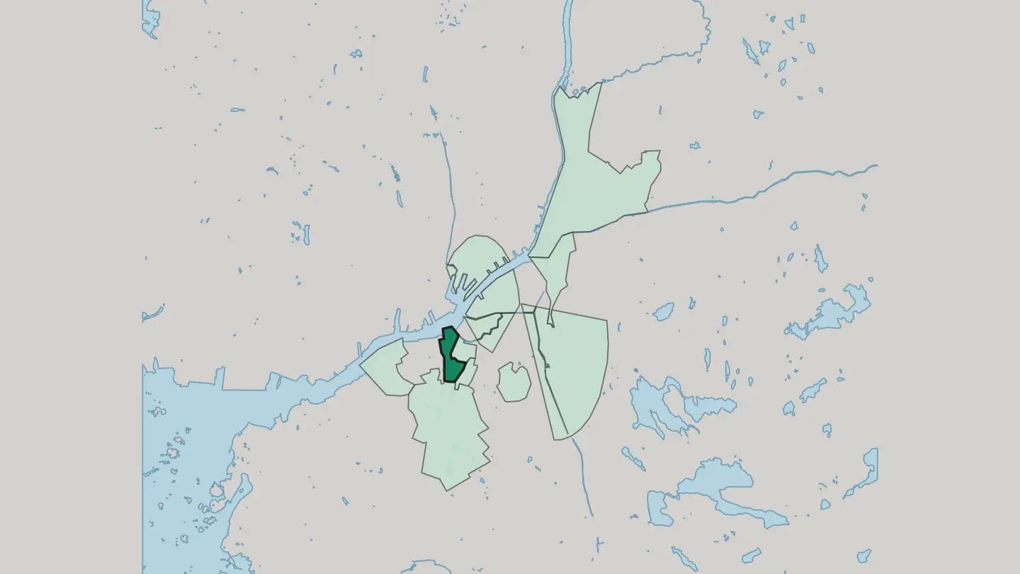 Map of Olivedal in Gothenburg