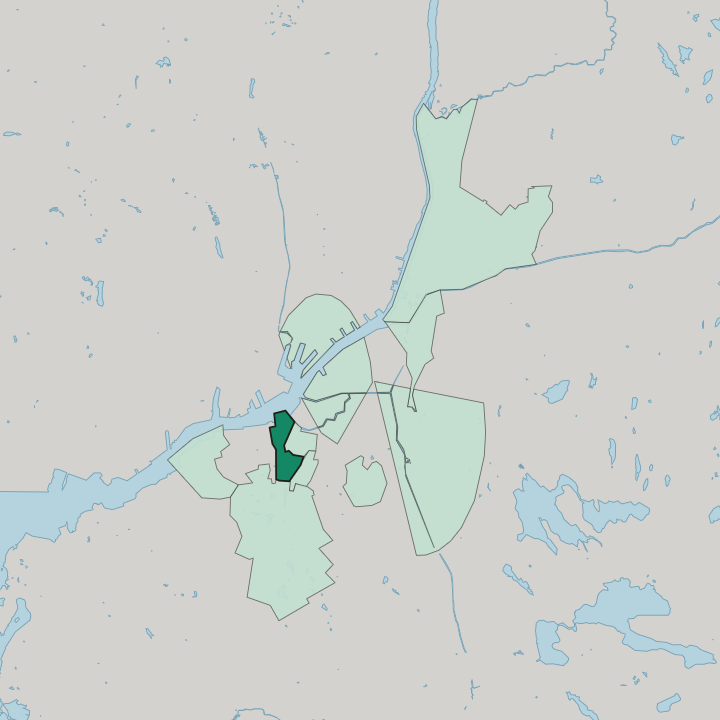 Map showing Olivedal — In Gothenburg