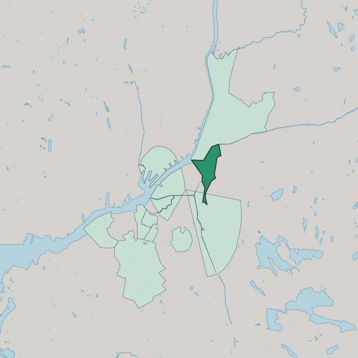 Map showing Olskroken — In Gothenburg