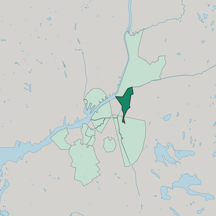 Map showing Olskroken — In Gothenburg