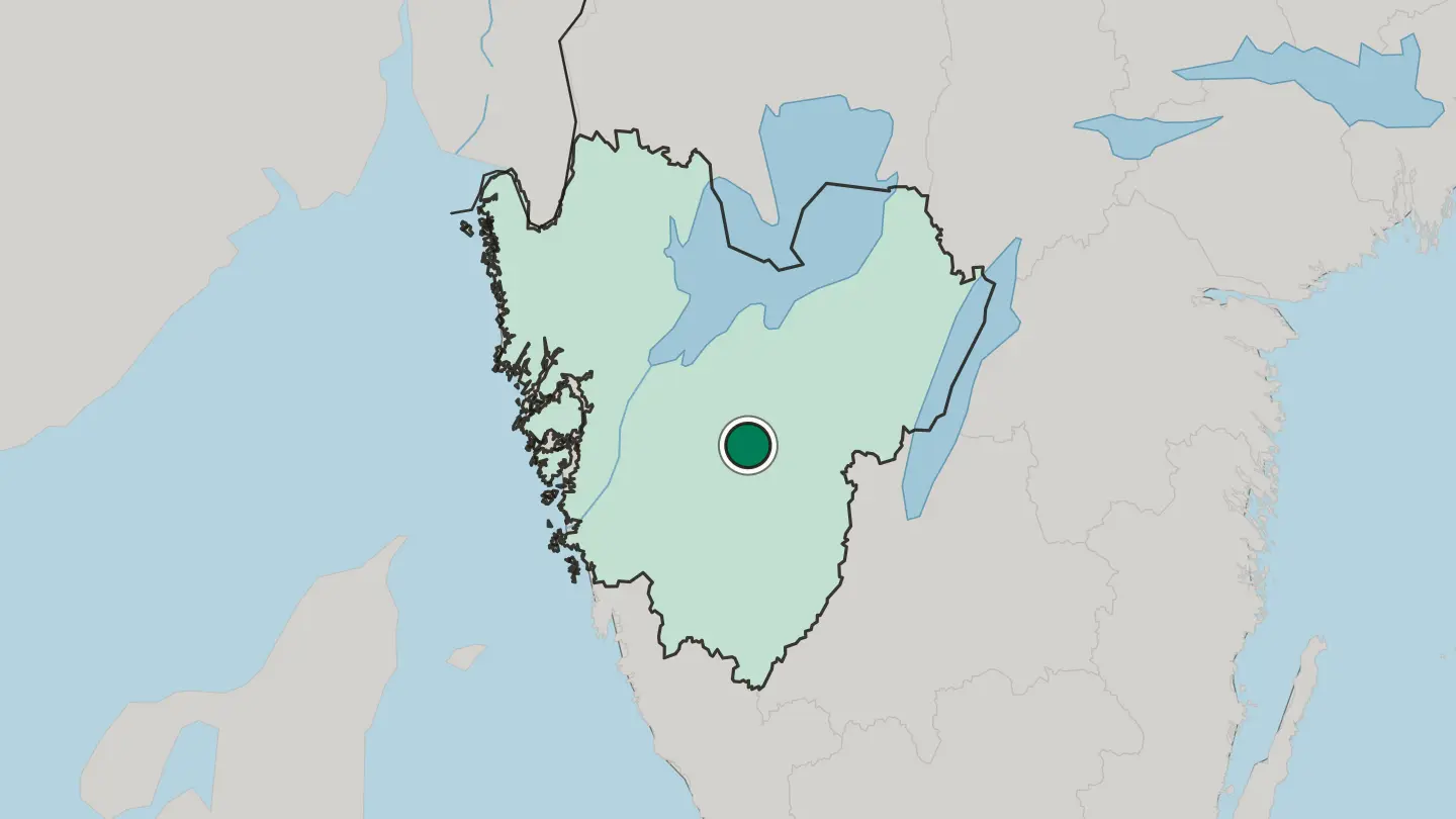Map of Herrljunga in Sweden