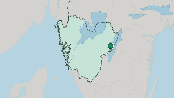 Map of Hjo in Sweden