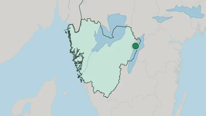 Map of Karlsborg in Sweden