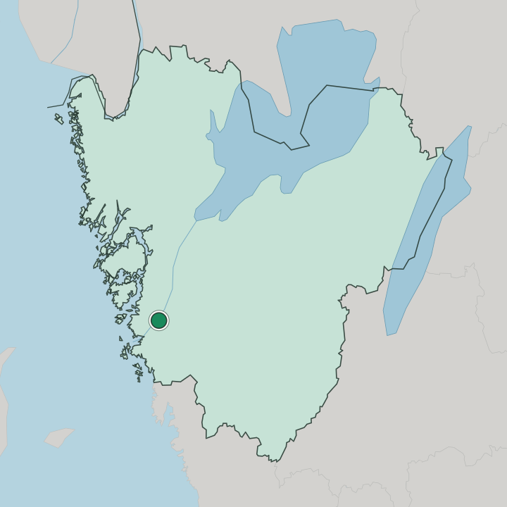 Map showing Kungälv — In Västra Götaland County