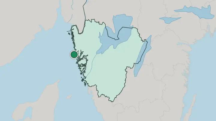 Map of Kungshamn in Sweden