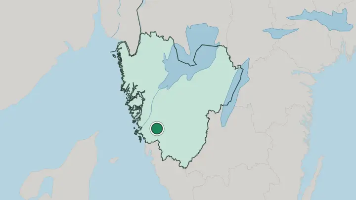 Map of Lerum in Sweden