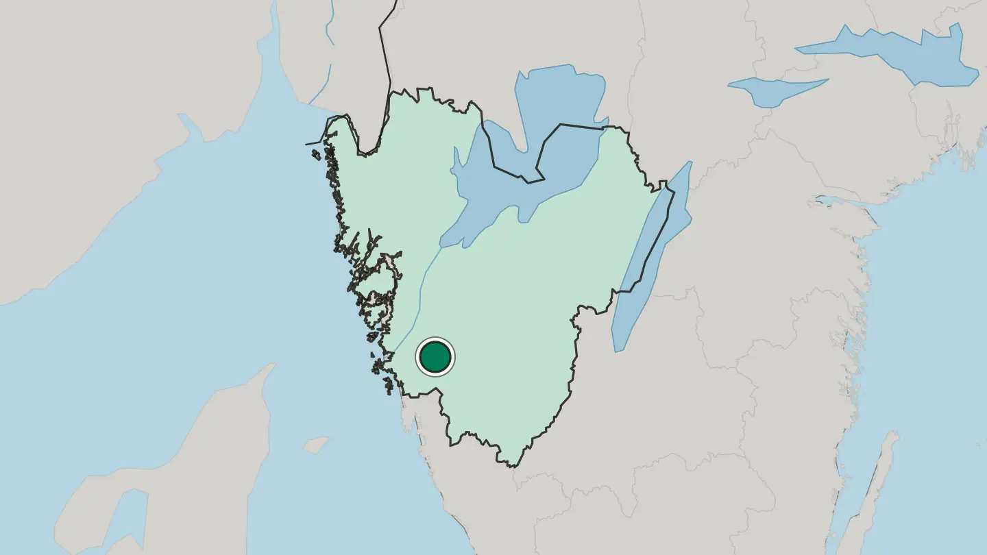 Map of Lerum in Sweden