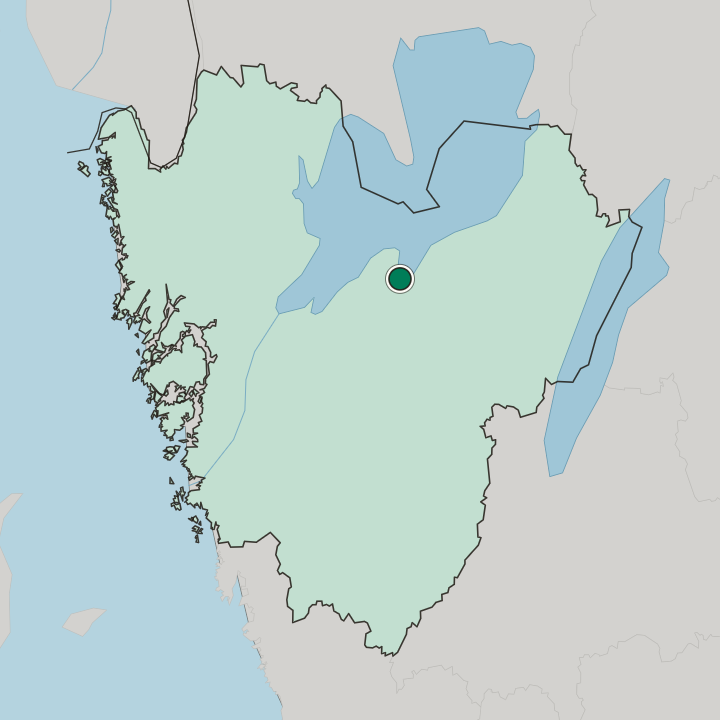 Map showing Lidköping — In Västra Götaland County