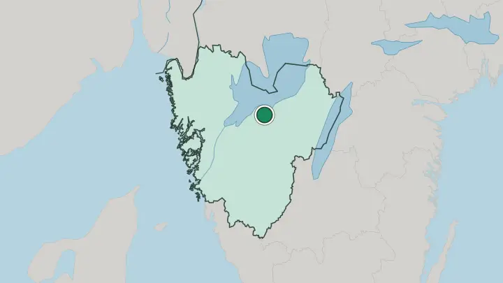 Map of Lidköping in Sweden