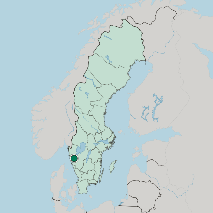 Map showing Lilla Edet — In Sweden