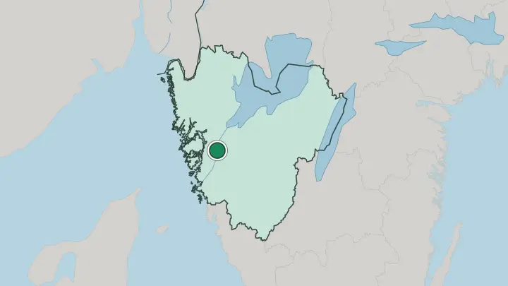 Map of Lilla Edet in Sweden