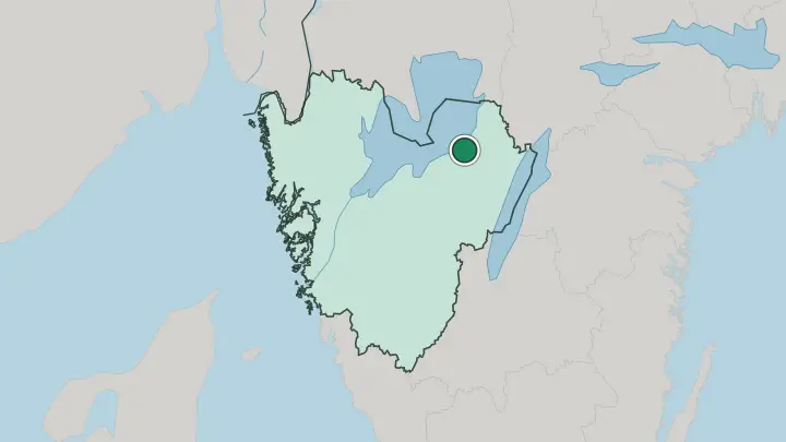 Map of Mariestad in Sweden