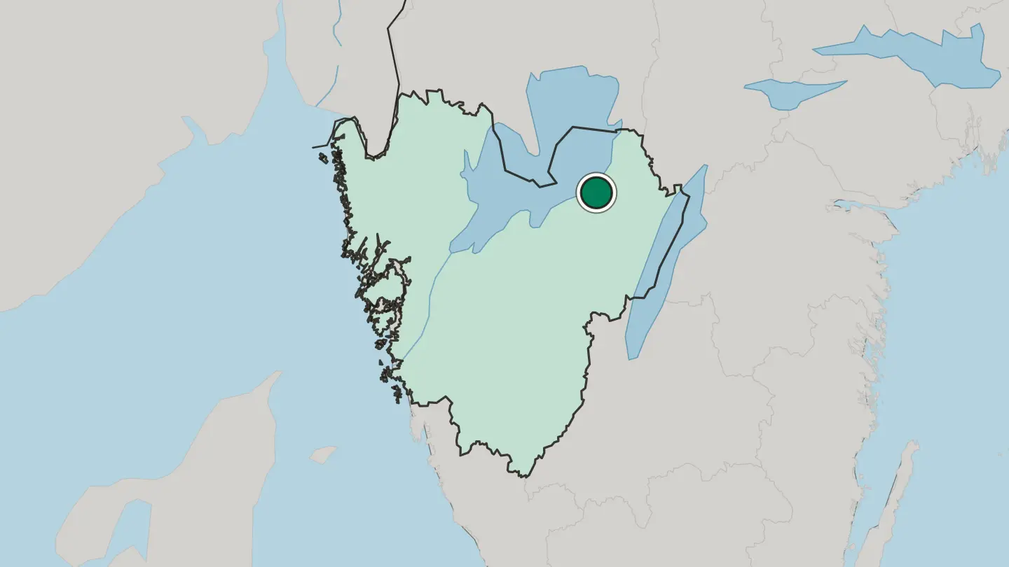 Map of Mariestad in Sweden