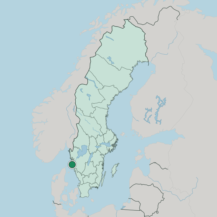 Map showing Marstrand — In Sweden