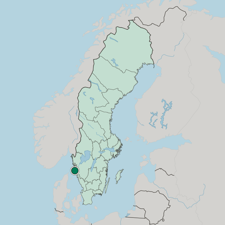 Map showing Marstrand — In Sweden