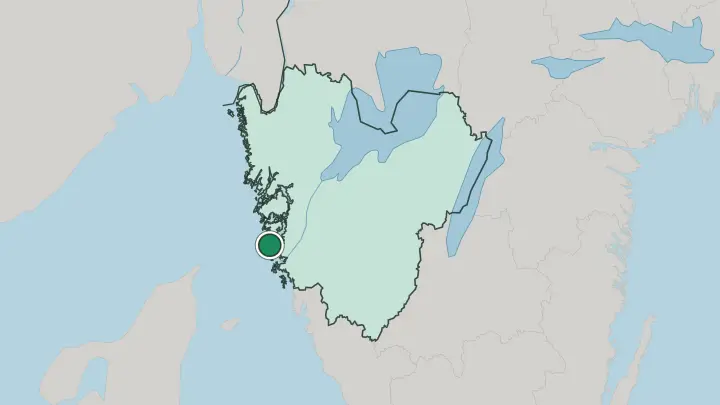 Map of Marstrand in Sweden