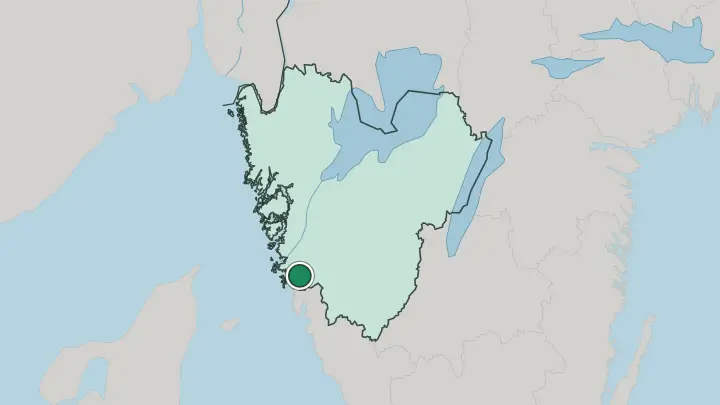 Map of Mölndal in Sweden