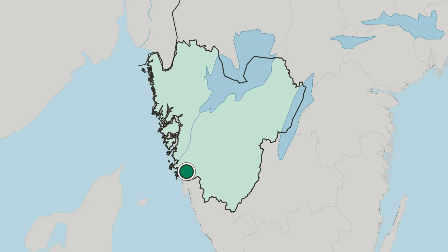 Map of Mölndal in Sweden