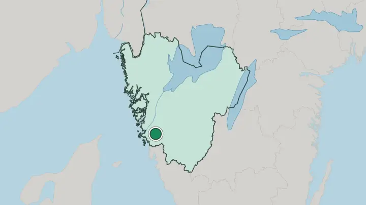 Map of Partille in Sweden