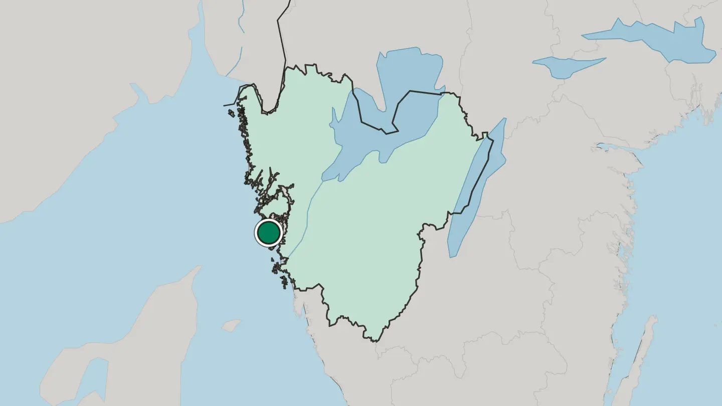 Map of Skärhamn in Sweden