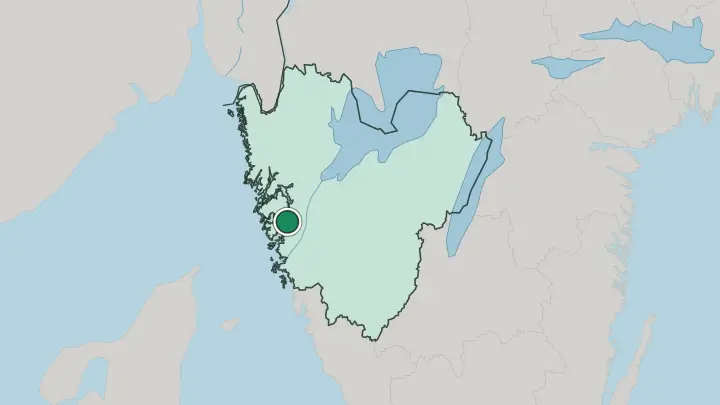 Map of Stenungsund in Sweden