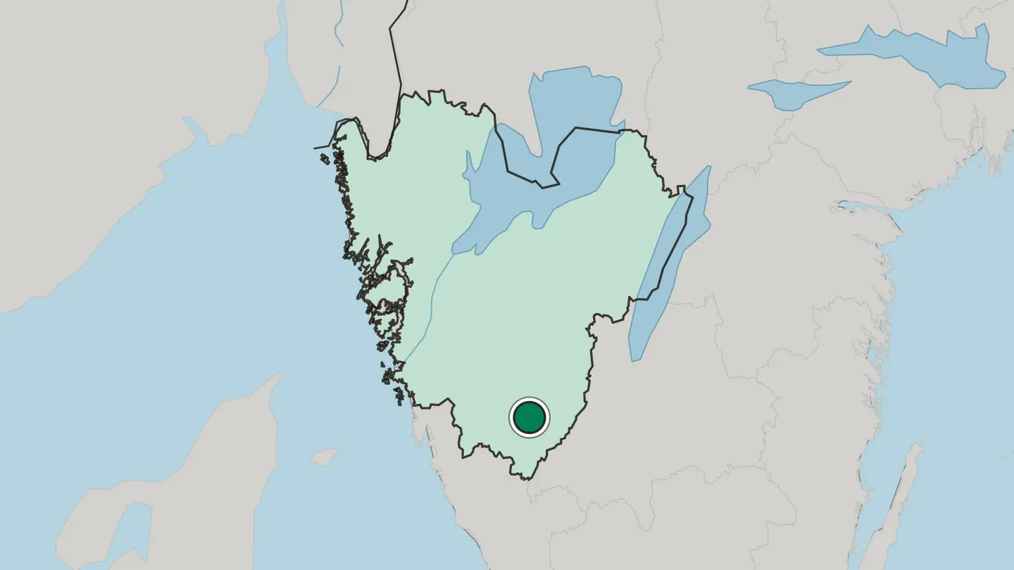 Map of Svenljunga in Sweden