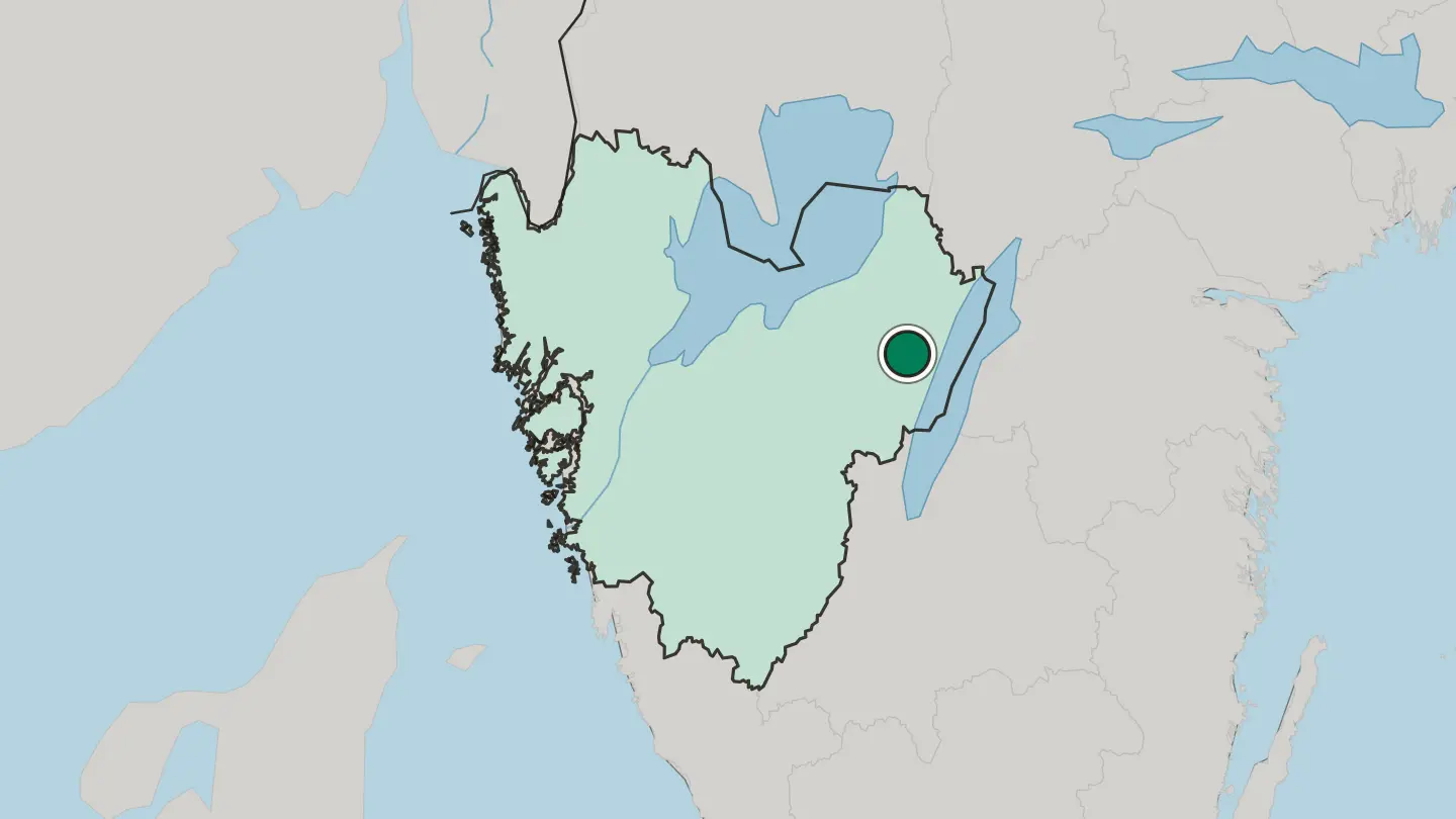 Map of Tibro in Sweden