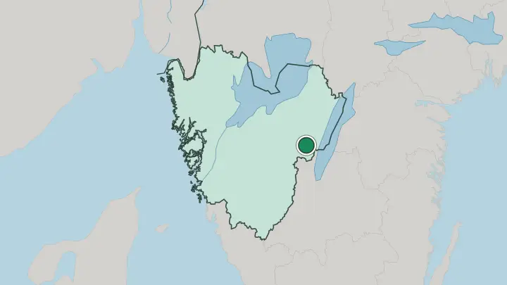 Map of Tidaholm in Sweden