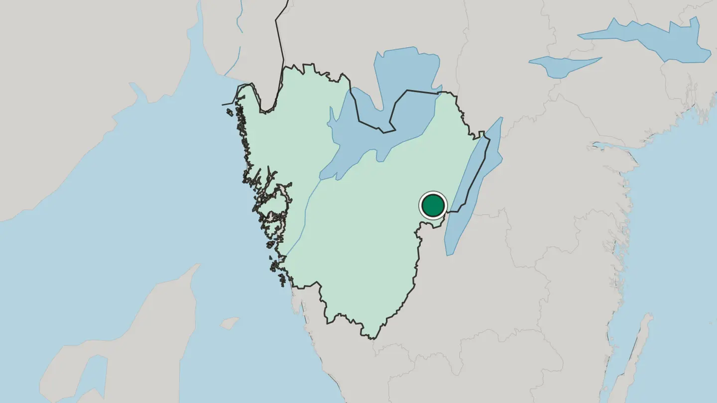 Map of Tidaholm in Sweden