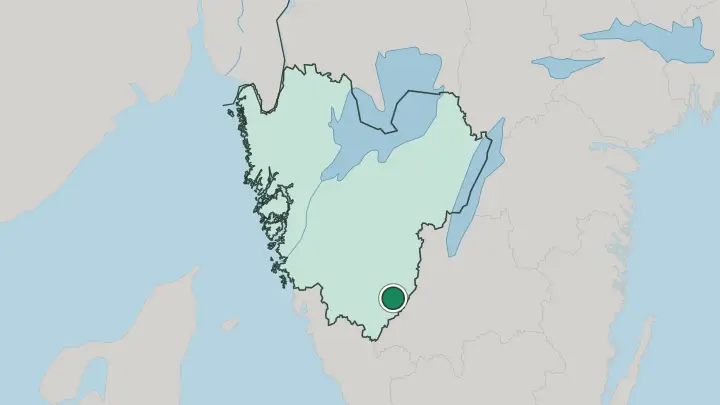 Map of Tranemo in Sweden