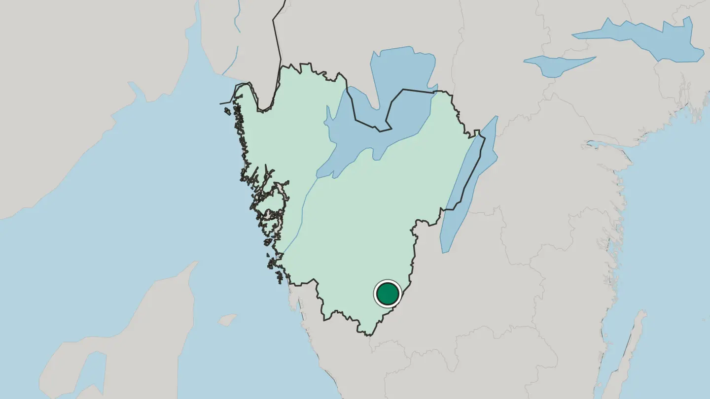 Map of Tranemo in Sweden