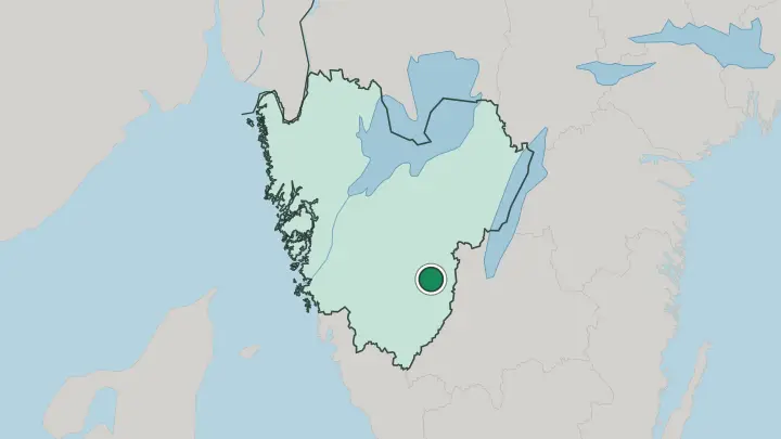 Map of Ulricehamn in Sweden