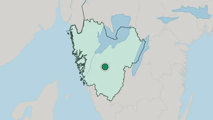 Map of Vårgårda in Sweden