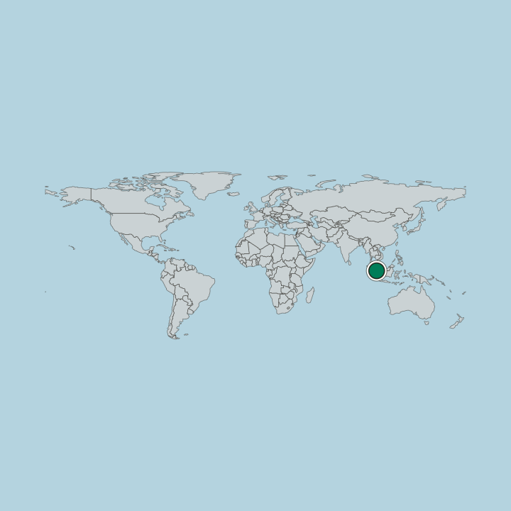 Map showing Singapore — Worldwide