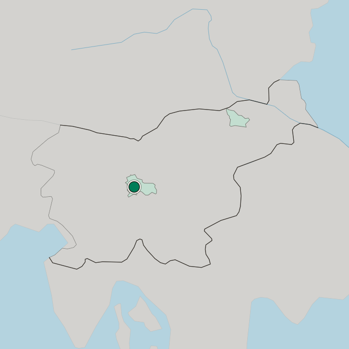 Map showing Nove Jarše — In Slovenia