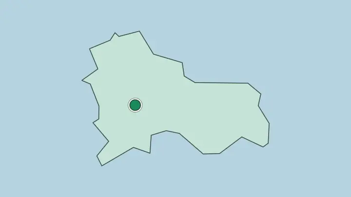 Map of Ljubljana in Slovenia