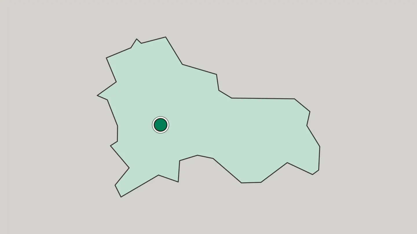 Map of Ljubljana in Slovenia