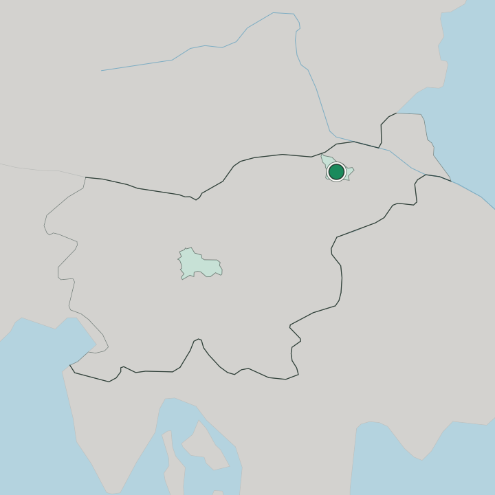 Map showing Maribor — In Slovenia