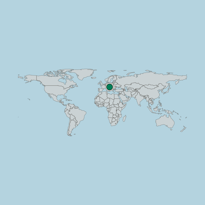 Map showing Slovenia — Worldwide