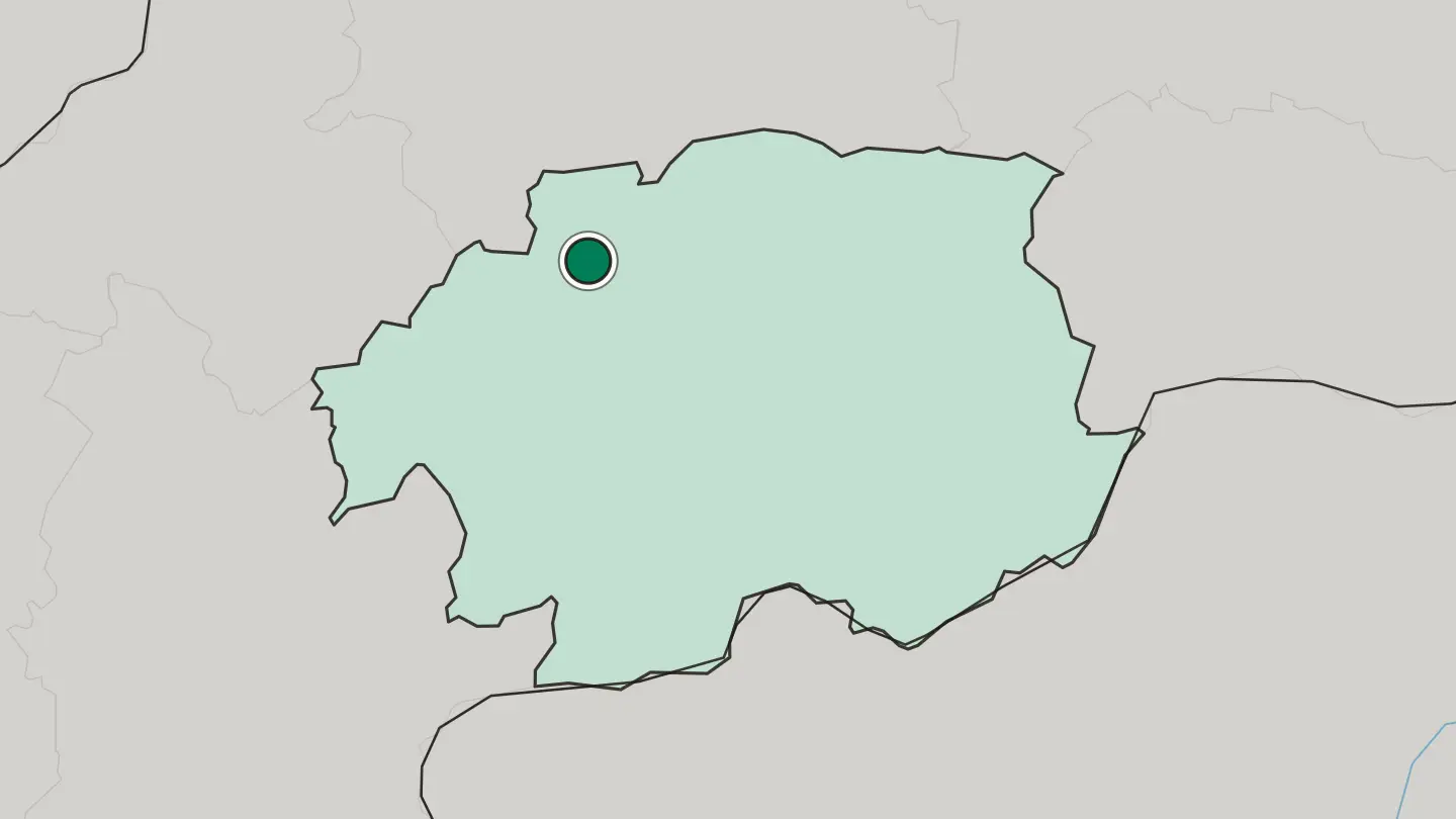Map of Banská Bystrica in Slovakia