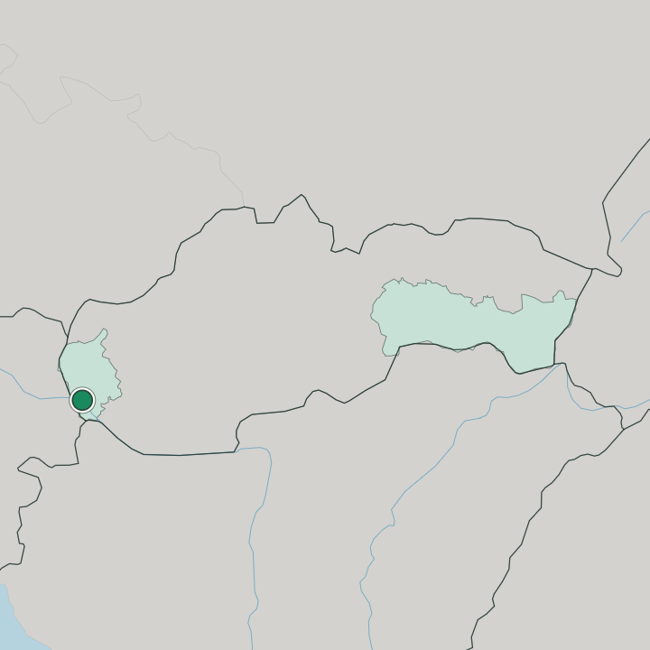 Map showing Rača — In Slovakia