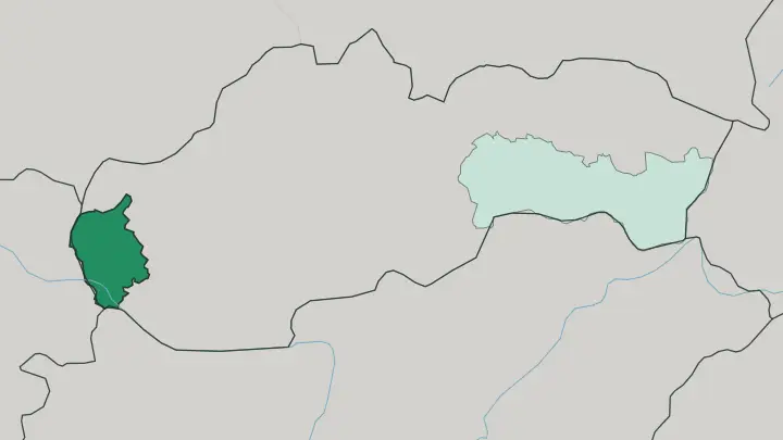 Map of Bratislava in Slovakia