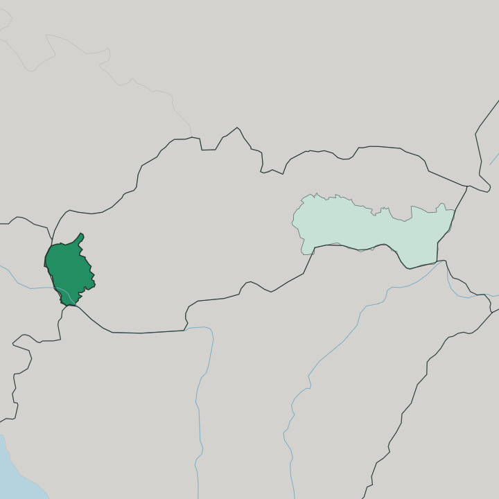 Map showing Bratislava — In Slovakia