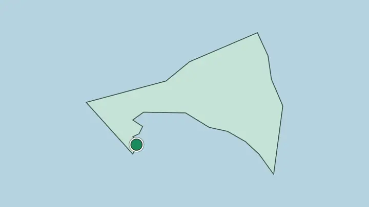Map of Dakar in Senegal